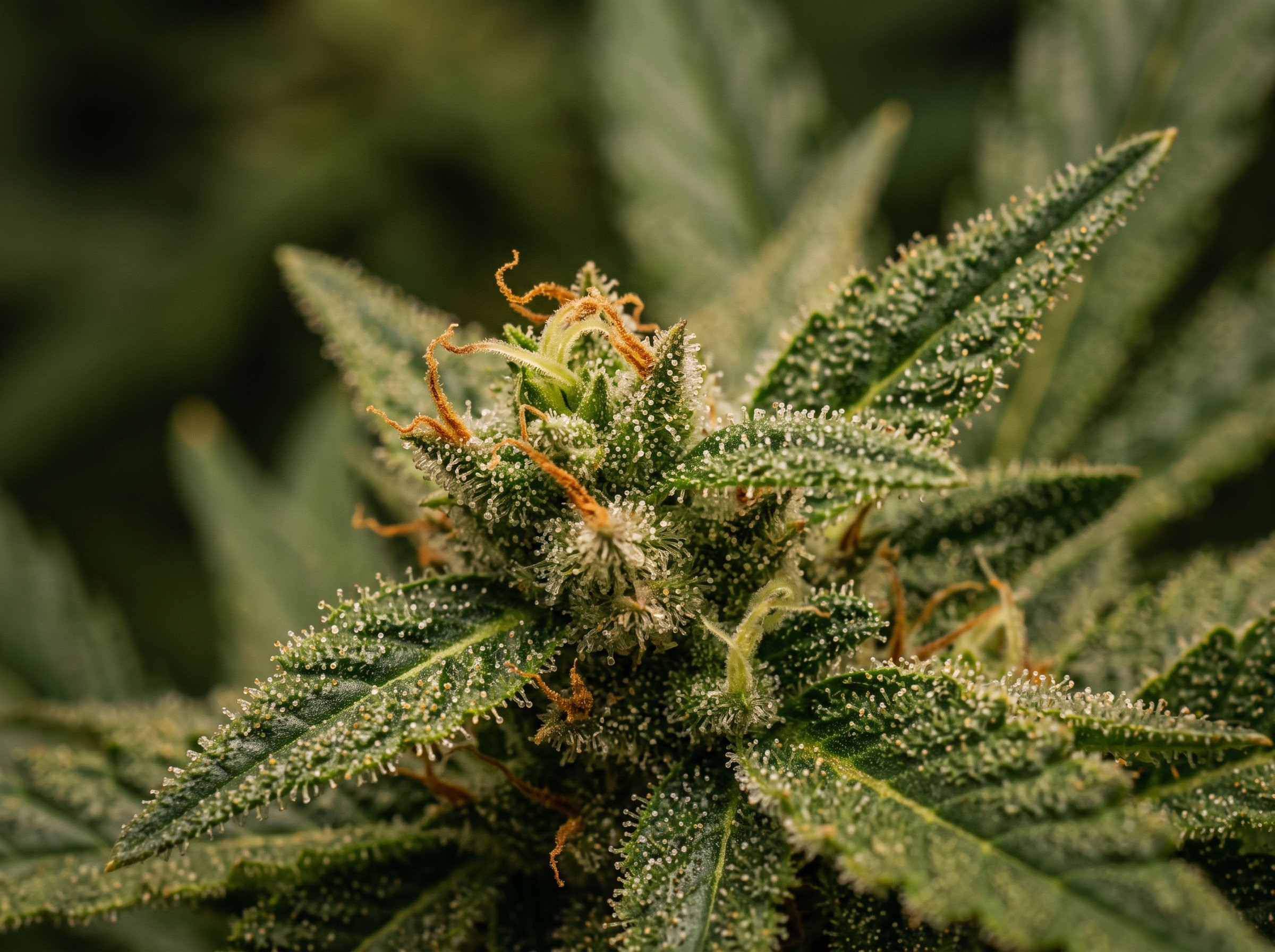 Cannabis endocannabinoid system explained with THC and CBD receptor interaction diagram